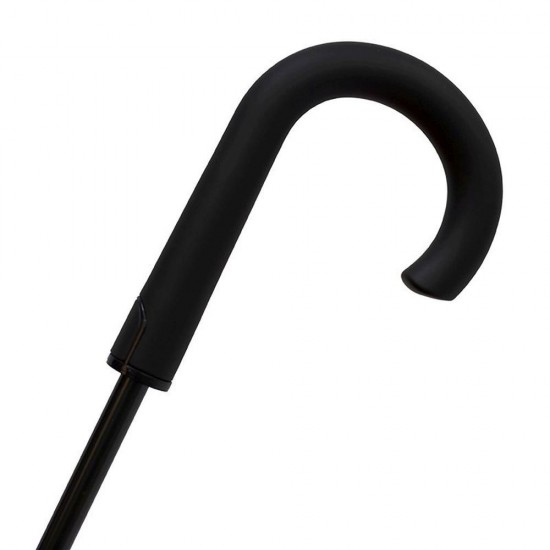 Парасоля-тростина напівавтоматична Bergamo Bloom чорний/червоний - 71250-5