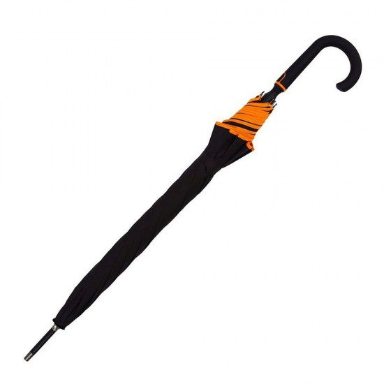 Парасоля-тростина напівавтоматична Line Art Line чорний/помаранчевий - 7130010