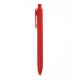Ручка пластикова, кулькова Bergamo Textile Pen червоний - 770-2