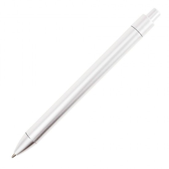 Ручка пластикова, кулькова Bergamo Textile Pen сріблястий - 770-77