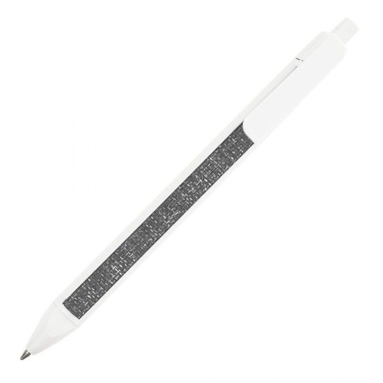 Ручка пластикова кулькова Bergamo Textile Pen білий - 770-8