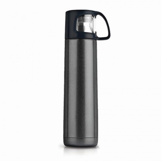 Термос 700 мл сталевий Line Art Modo, вакуумний графіт - 8086-11