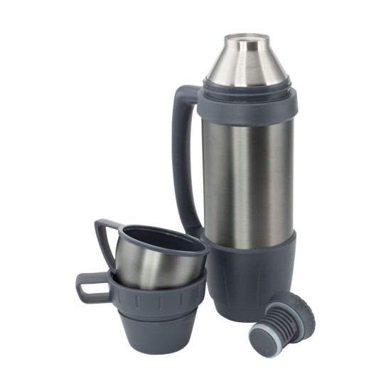 Термос 1,2 л сталевий Line Art Campania, вакуумний графіт - 8087-11