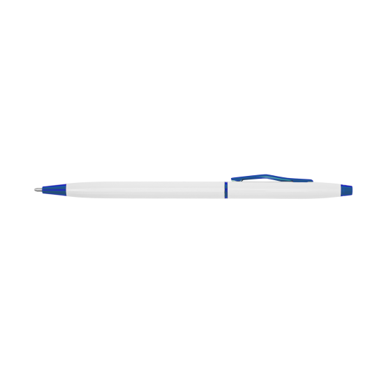 Ручка металева білий/синій - 9080-3