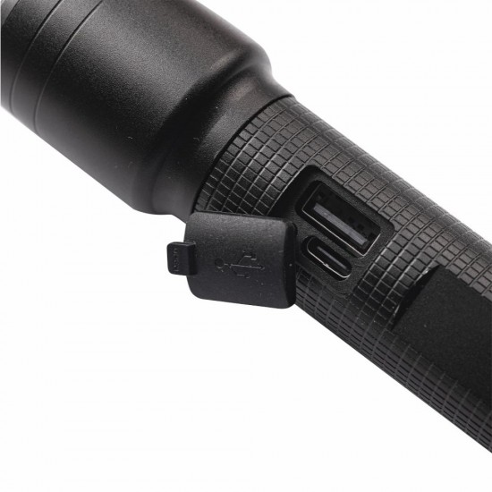 Ліхтарик акумуляторний TheGeneral Shine, вологозахищений корпус, з ремінцем чорний - 223102-01