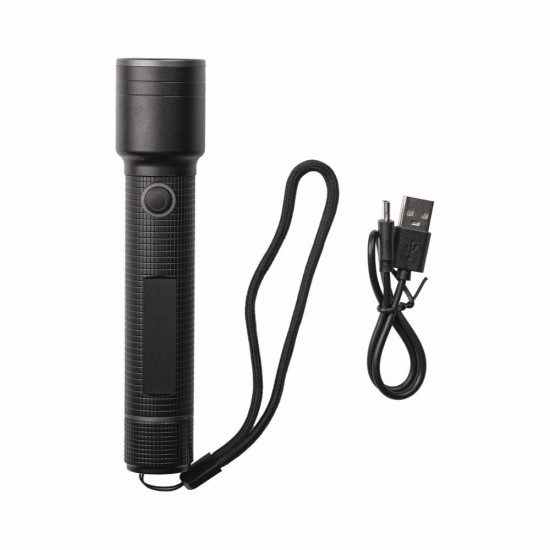 Ліхтарик акумуляторний TheGeneral Shine, вологозахищений корпус, з ремінцем чорний - 223102-01
