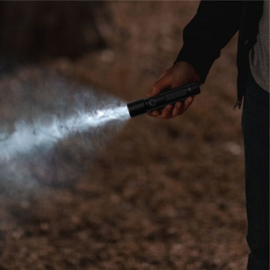 Ліхтарик акумуляторний TheGeneral Shine, вологозахищений корпус, з ремінцем чорний - 223102-01