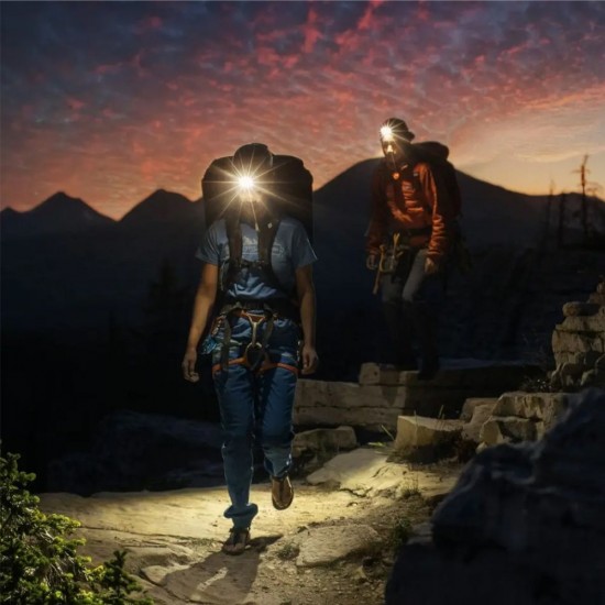 Ліхтарик налобний акумуляторний TheGeneral Gaily з XPG/COB/RED SMD light чорний - 226512-01