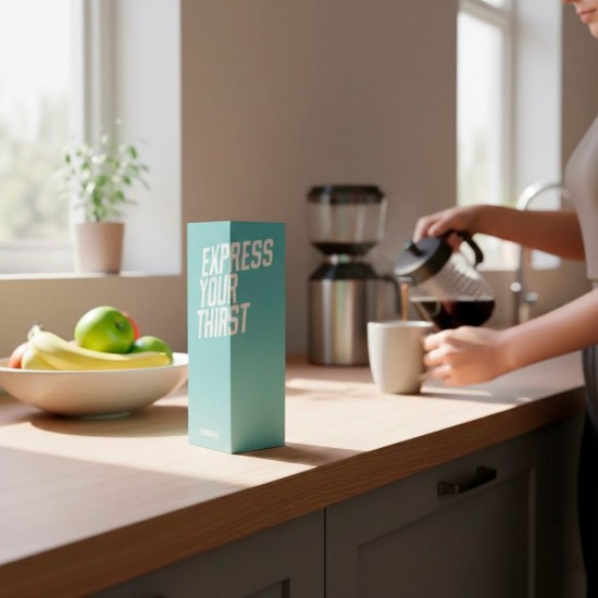 Коробка картонна Kambukka, 500 мл блакитний - POS006