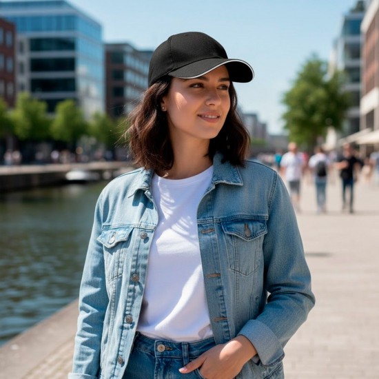 Кепка coFEE Turned sandwich чорний/білий - 1734-3 CO