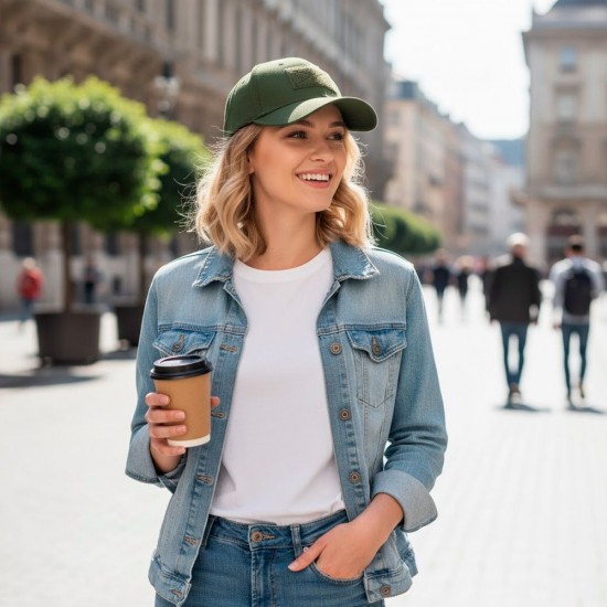 Кепка coFEE Heavy з липучкою велкро армійський - 1926-269 CO-V