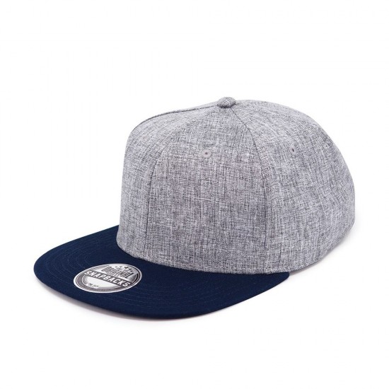 Кепка coFEE Snap melange сірий меланж/темно-синій - 2023-14