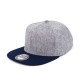 Кепка coFEE Snap melange сірий меланж/темно-синій - 2023-14