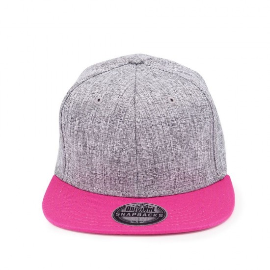 Кепка coFEE Snap melange сірий меланж/фукція - 2023-26