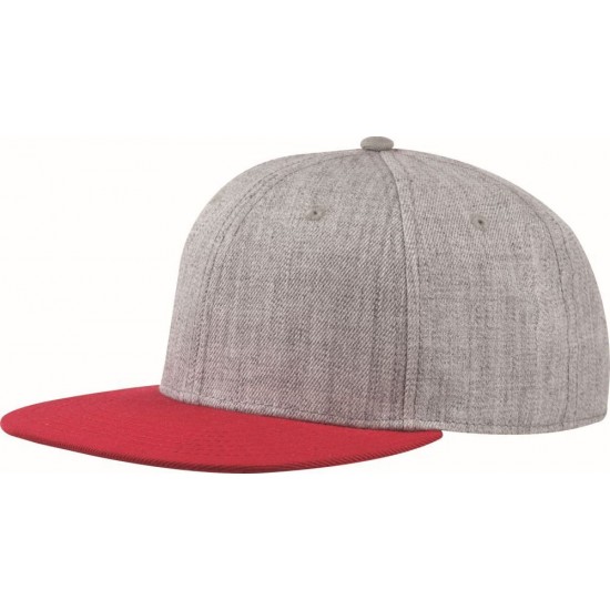 Кепка coFEE Snap melange сірий меланж/червоний - 2023-5