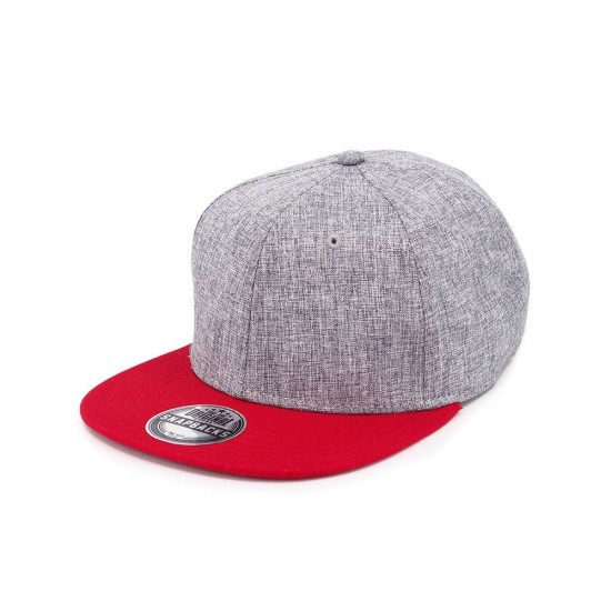 Кепка coFEE Snap melange сірий меланж/червоний - 2023-5