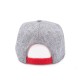 Кепка coFEE Snap melange сірий меланж/червоний - 2023-5