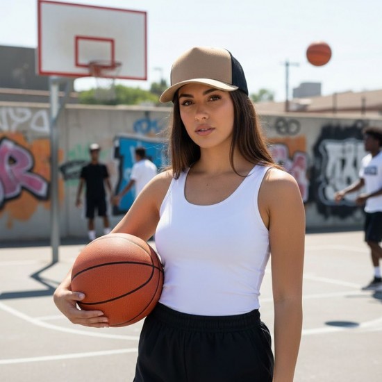 Кепка coFEE Snap curved бежевий/чорний - 2030-17 CO