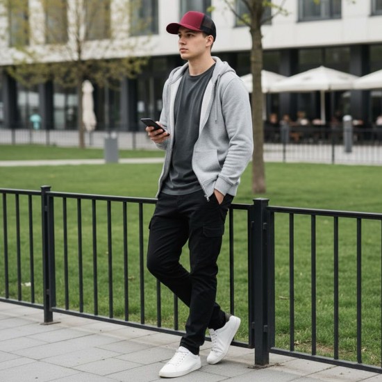 Кепка coFEE Snap curved червоний/чорний - 2030.5 CO