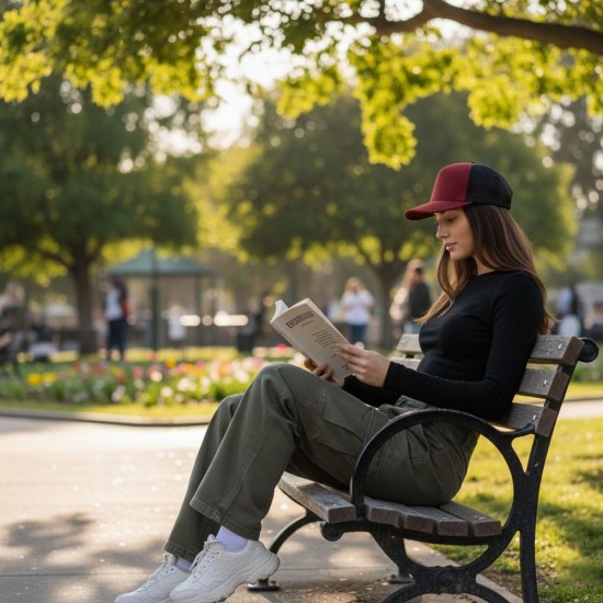 Кепка coFEE Snap curved червоний/чорний - 2030.5 CO