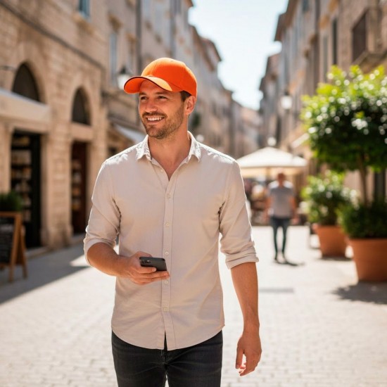 Кепка coFEE Classic sandwich помаранчевий/чорний - 2099-10 CO