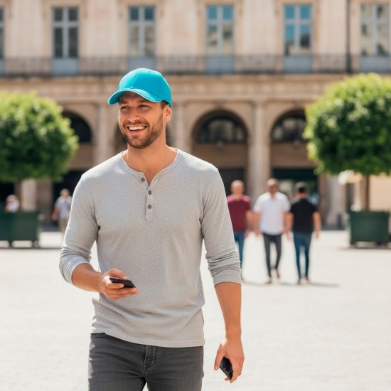 Кепка coFEE Classic sandwich бірюзовий/білий - 2099-18 CO