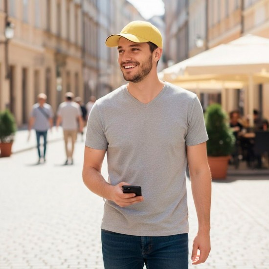 Кепка coFEE Classic sandwich лимонний/темно-синій - 2099-88 CO