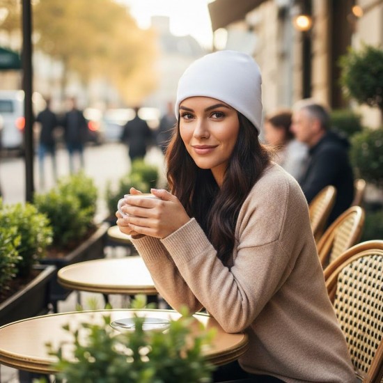 Шапка coFEE Jersey білий - 3003-6 CO Шапка coFEE Jersey білий - 3003-6 CO