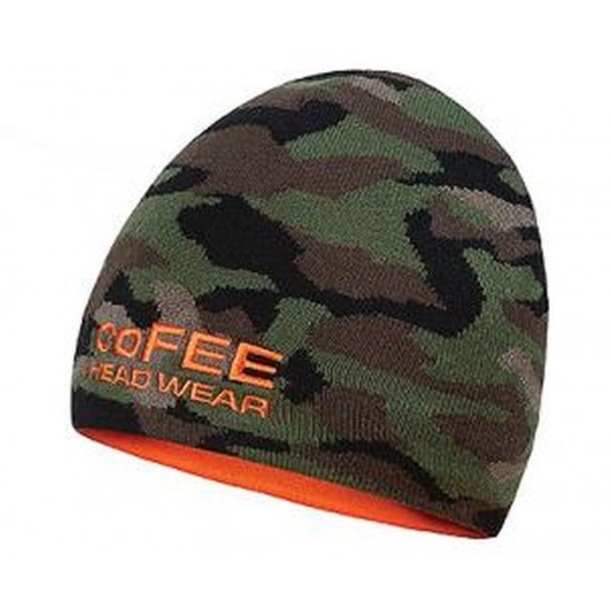 Шапка coFEE Hunter камуфляж зелений/помаранчевий - 3007-55 CO