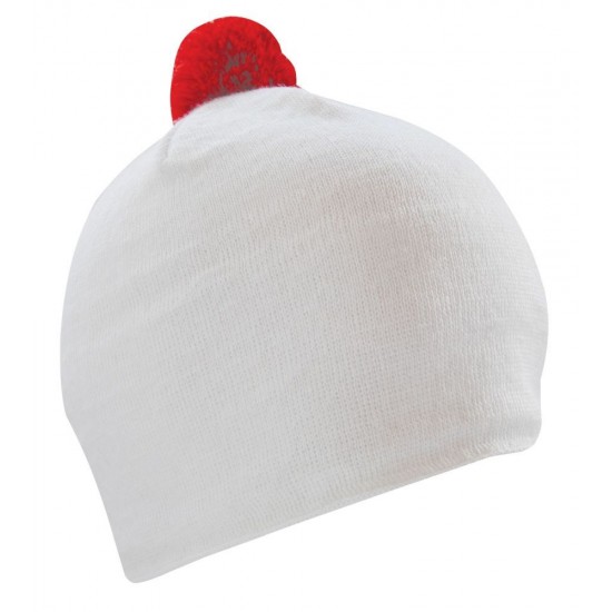 Шапка coFEE Contrasting білий/червоний - 3040-6E CO