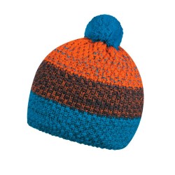 Шапка coFEE Three rows бірюзовий/сірий/помаранчевий - 3041-18 CO