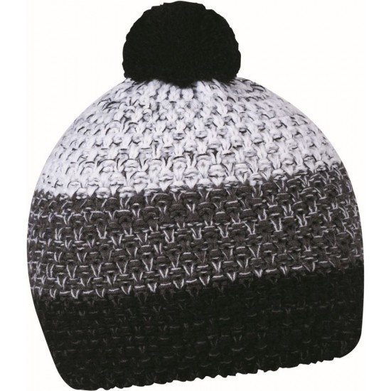 Шапка coFEE Three rows чорний/сірий/білий - 3041-3 CO