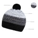 Шапка coFEE Three rows чорний/сірий/білий - 3041-3 CO