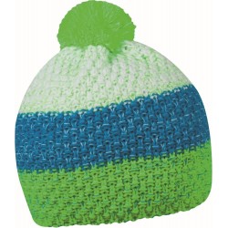 Шапка coFEE Three rows неоново-зелений/бірюзовий/білий - 3041-41 CO
