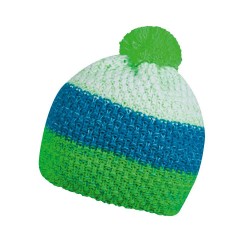 Шапка coFEE Three rows неоново-зелений/бірюзовий/білий - 3041-41 CO