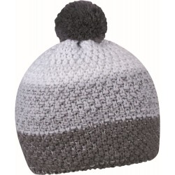 Шапка coFEE Three rows сірий/світло-сірий/білий - 3041-7 CO