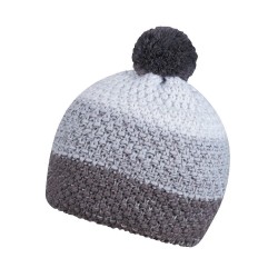 Шапка coFEE Three rows сірий/світло-сірий/білий - 3041-7 CO