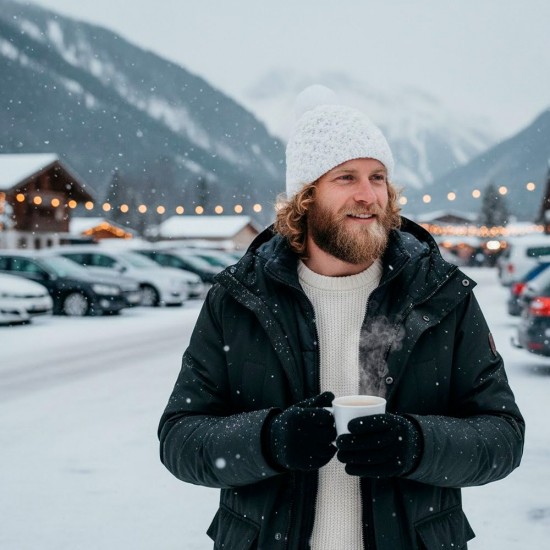 Шапка coFEE Rough style білий - 3044-6A CO