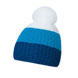 Шапка coFEE Cable knit синій/блакитний/білий - 3045-14