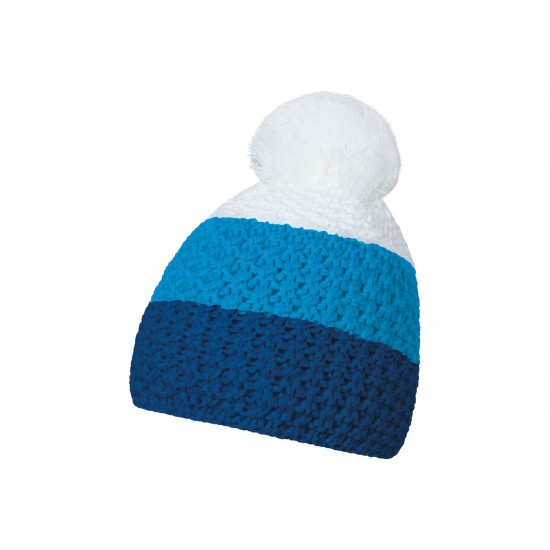 Шапка coFEE Cable knit темно-синій/блакитний/білий - 3045-14L