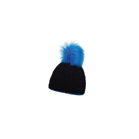 Шапка coFEE Glow fur неоново-синій/чорний - CO3046.21