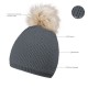 Шапка coFEE Smart fur сірий/кремовий - 3047-7 Шапка coFEE Smart fur сірий/кремовий - 3047-7