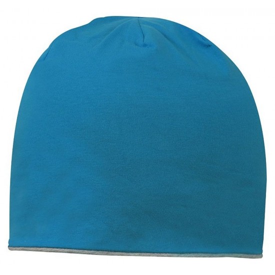 Шапка coFEE Contrasting jersey бірюзовий/попелястий сірий - 3049-18 CO Шапка coFEE Contrasting jersey бірюзовий/попелястий сірий - 3049-18 CO