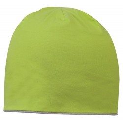 Шапка coFEE Contrasting jersey лайм/попелястий сірий - 3049-19 CO