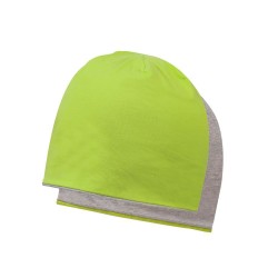 Шапка coFEE Contrasting jersey лайм/попелястий сірий - 3049-19 CO