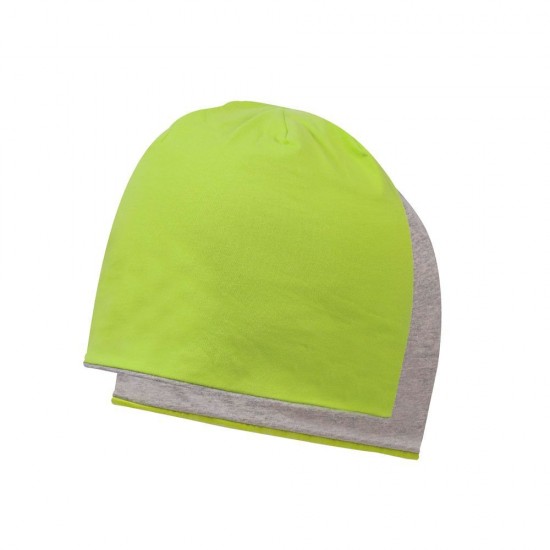Шапка coFEE Contrasting jersey лайм/попелястий сірий - 3049-19 CO Шапка coFEE Contrasting jersey лайм/попелястий сірий - 3049-19 CO