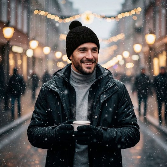 Шапка coFEE Favorite чорний - 3050-3 CO