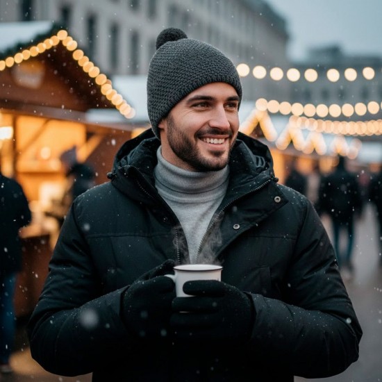 Шапка coFEE Favorite сірий - 3050-7 CO