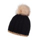 Шапка coFEE Braid knit чорний/бежевий - CO3060.3 Шапка coFEE Braid knit чорний/бежевий - CO3060.3