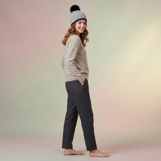 Шапка coFEE Braid knit темно-сірий/чорний - CO3060.47 Шапка coFEE Braid knit темно-сірий/чорний - CO3060.47
